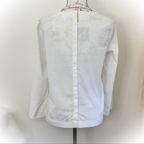 💕Like New J Jill White Shirt Collection Button Down Back Blouse💕 - Picture 5 of 11